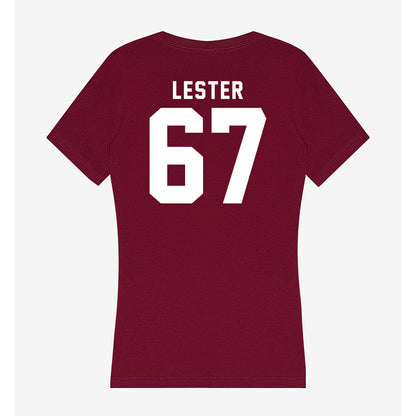 WSU - NCAA Football : Jonny Lester - Women's V-Neck T-Shirt-1