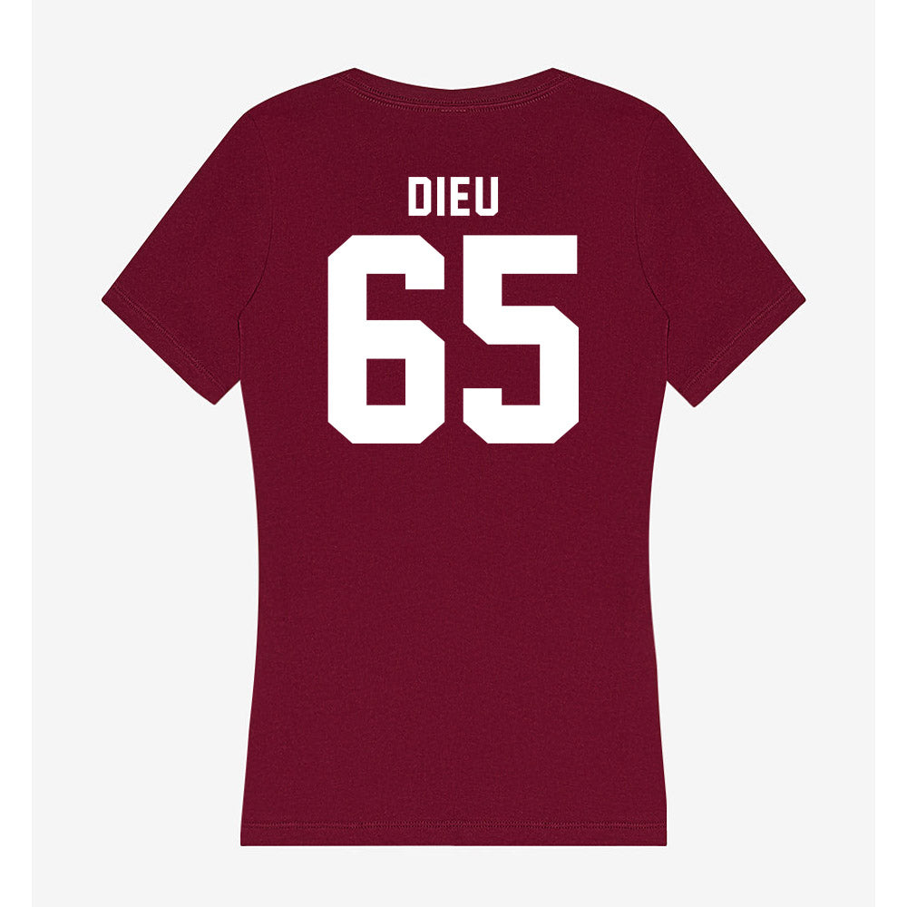 WSU - NCAA Football : Brock Dieu - Women's V-Neck T-Shirt-1