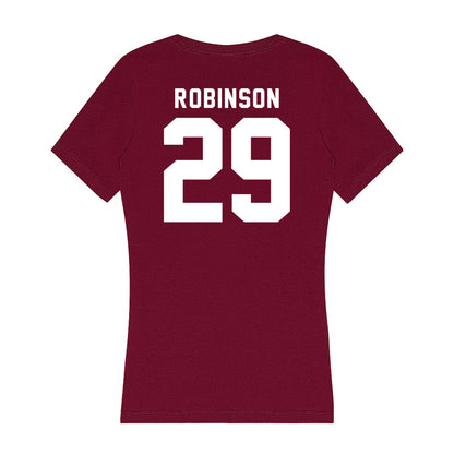 WSU - NCAA Baseball : Jacob Robinson - Women's V-Neck T-Shirt-1