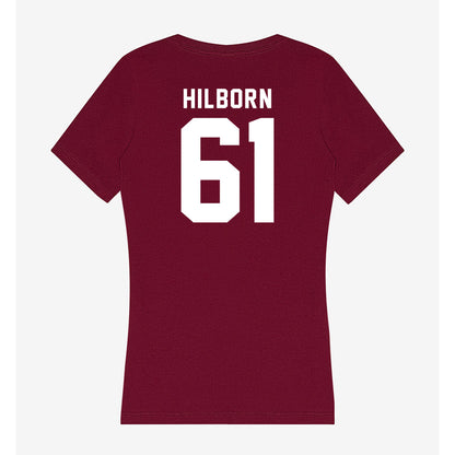 WSU - NCAA Football : Christian Hilborn - Women's V-Neck T-Shirt-1