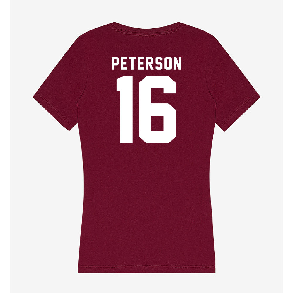 WSU - NCAA Cheerleading : Maya Peterson - Women's V-Neck T-Shirt-1