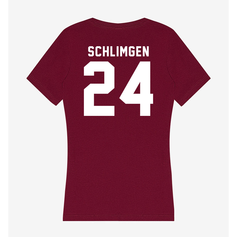 WSU - NCAA Football : Sullivan Schlimgen - Women's V-Neck T-Shirt-1