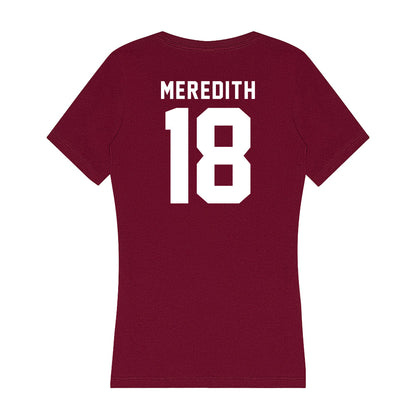 WSU - NCAA Football : Joshua Meredith - Women's V-Neck T-Shirt-1