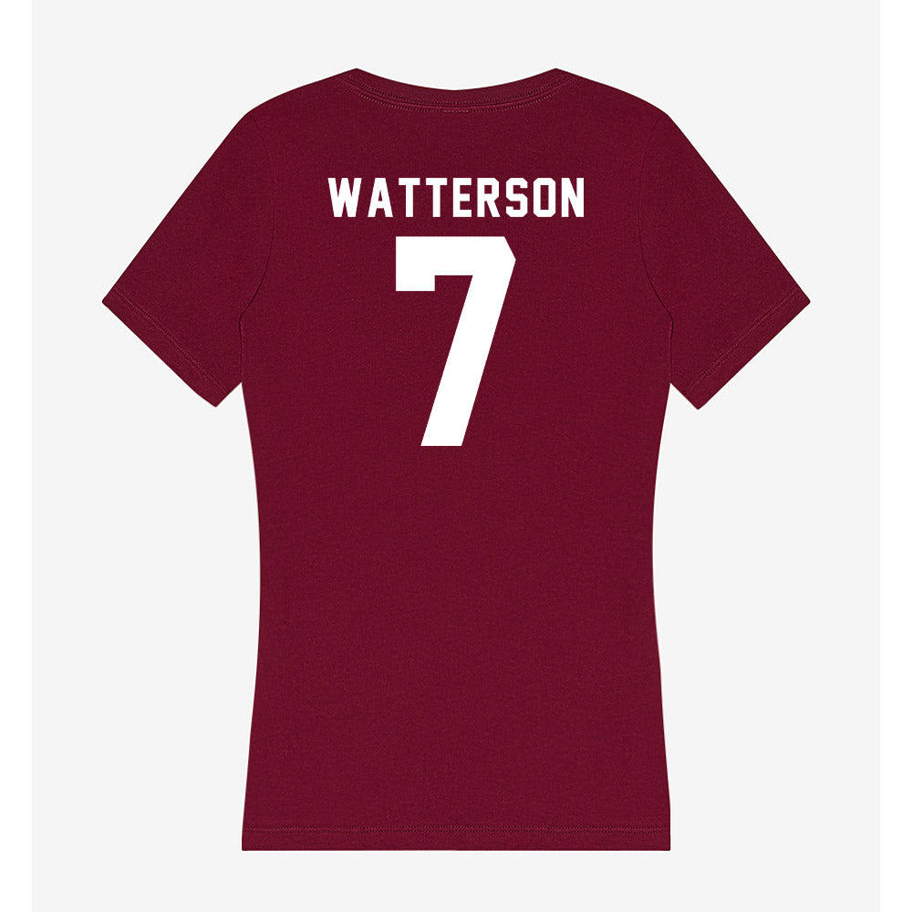 WSU - NCAA Baseball : Cole Watterson - Women's V-Neck T-Shirt-1