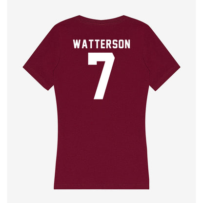 WSU - NCAA Baseball : Cole Watterson - Women's V-Neck T-Shirt-1