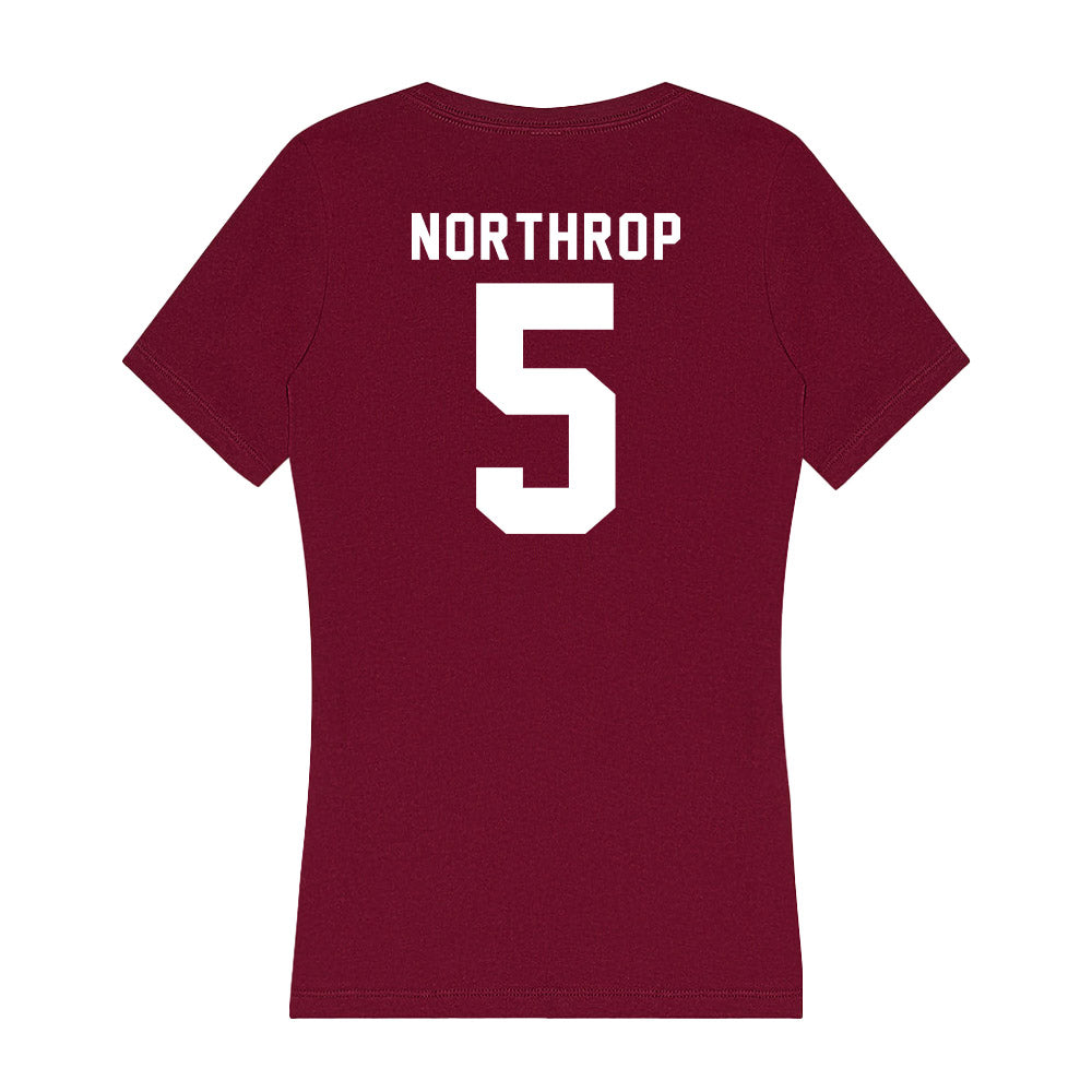 WSU - NCAA Baseball : Kyler Northrop - Women's V-Neck T-Shirt-1