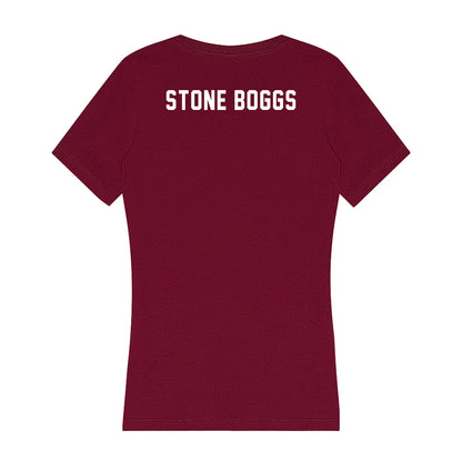WSU - NCAA Women's Track & Field : Alaina Stone Boggs - Women's V-Neck T-Shirt-1