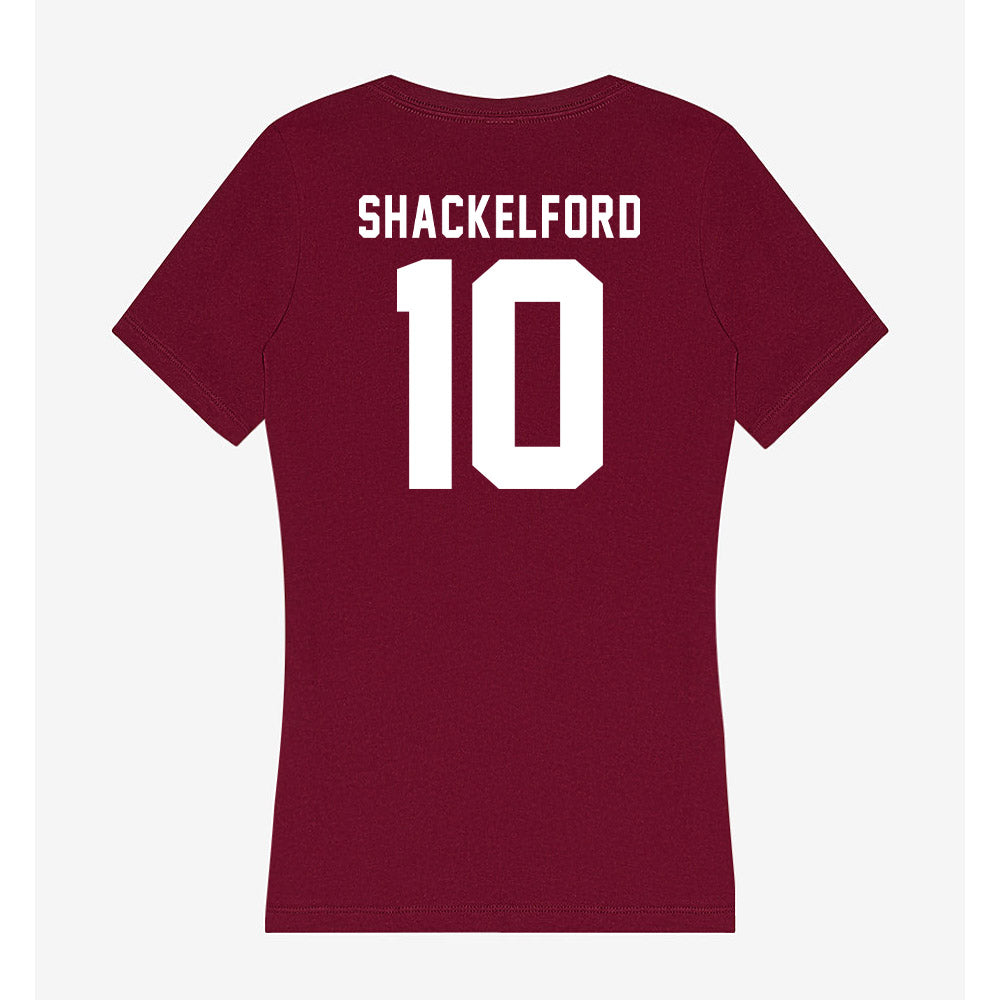 WSU - NCAA Women's Soccer : Audrey Shackelford - Women's V-Neck T-Shirt-1