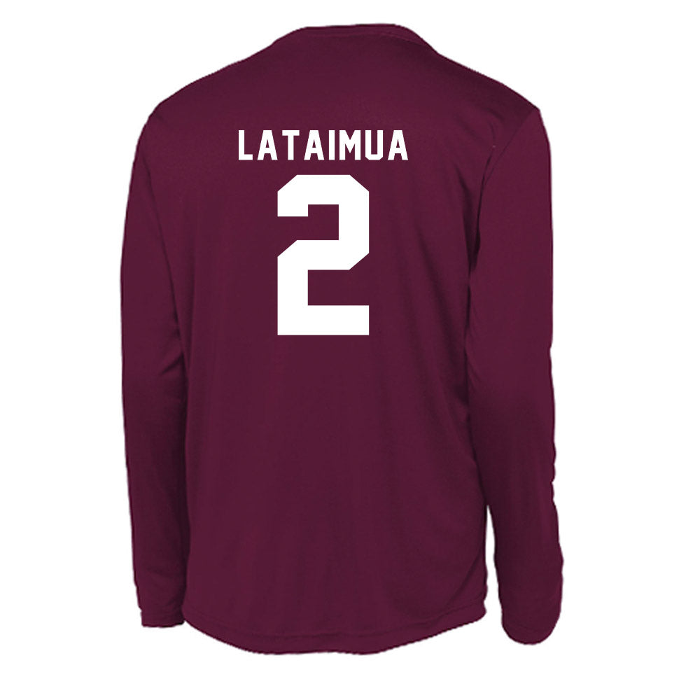 WSU - NCAA Football : Jackson Lataimua - Performance Long Sleeve T-Shirt