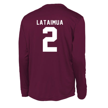 WSU - NCAA Football : Jackson Lataimua - Performance Long Sleeve T-Shirt