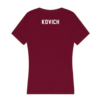 WSU - NCAA Women's Track & Field : Sarah Kovich - Women's V-Neck T-Shirt-1