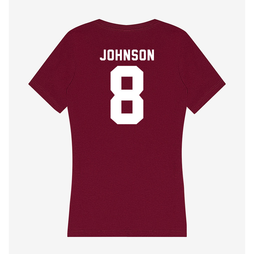 WSU - NCAA Women's Volleyball : Lauren Johnson - Women's V-Neck T-Shirt-1