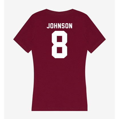 WSU - NCAA Women's Volleyball : Lauren Johnson - Women's V-Neck T-Shirt-1