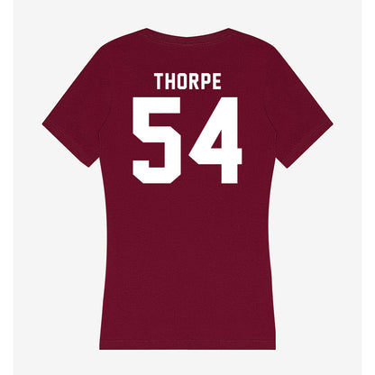 WSU - NCAA Football : Xavier Thorpe - Women's V-Neck T-Shirt-1