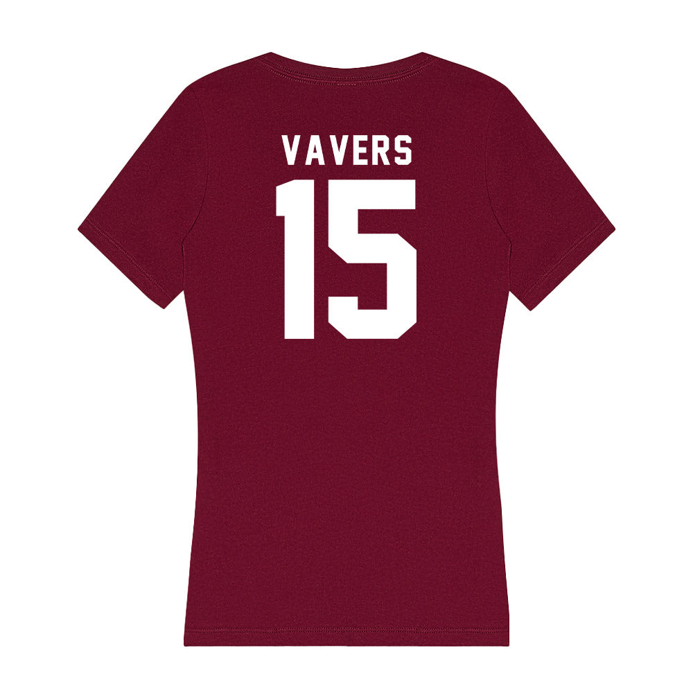 WSU - NCAA Men's Basketball : Rihards Vavers - Women's V-Neck T-Shirt-1