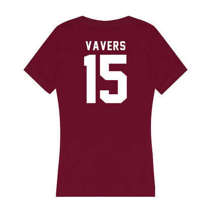 WSU - NCAA Men's Basketball : Rihards Vavers - Women's V-Neck T-Shirt-1