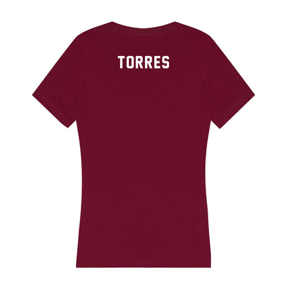 WSU - NCAA Women's Rowing : Sara Torres - Women's V-Neck T-Shirt-1