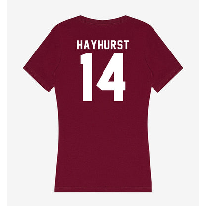 WSU - NCAA Women's Volleyball : Kate Hayhurst - Women's V-Neck T-Shirt-1
