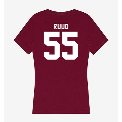 WSU - NCAA Women's Basketball : Malia Ruud - Women's V-Neck T-Shirt-1
