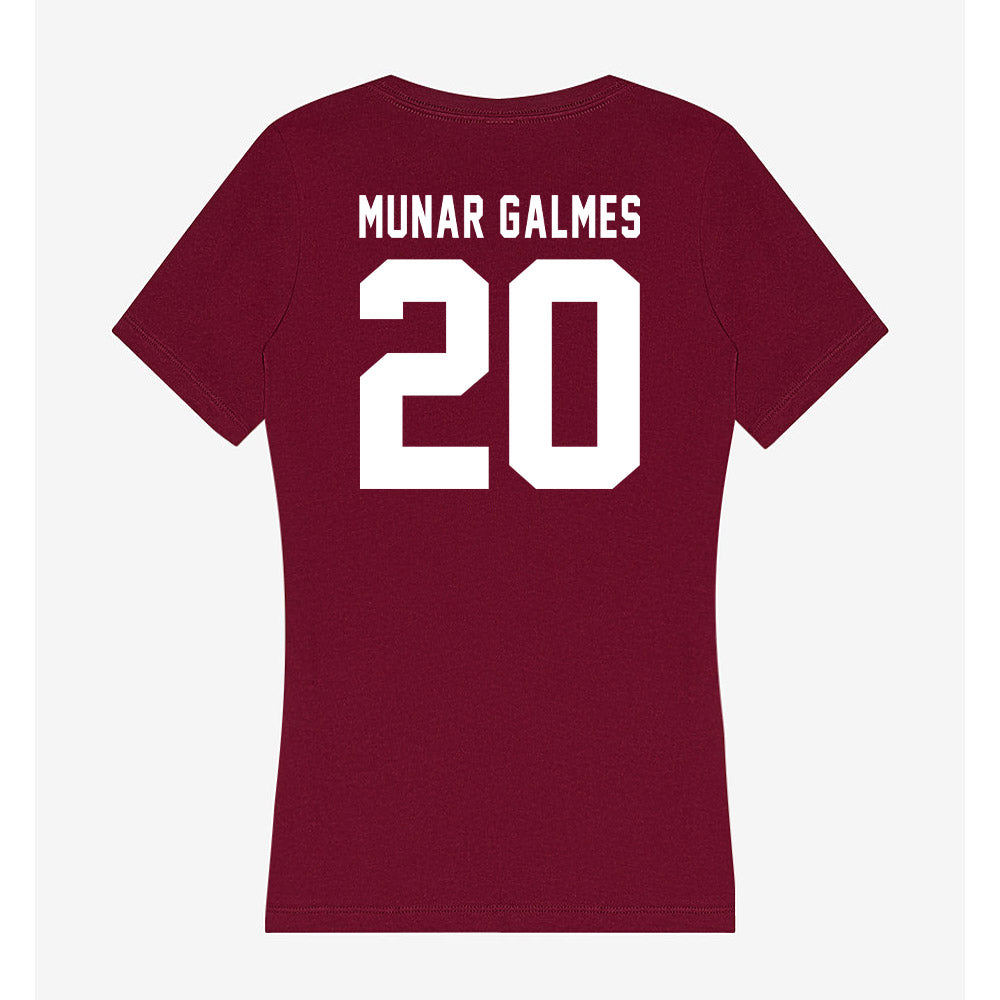 WSU - NCAA Women's Volleyball : Tinons Munar Galmes - Women's V-Neck T-Shirt-1