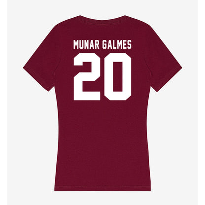 WSU - NCAA Women's Volleyball : Tinons Munar Galmes - Women's V-Neck T-Shirt-1