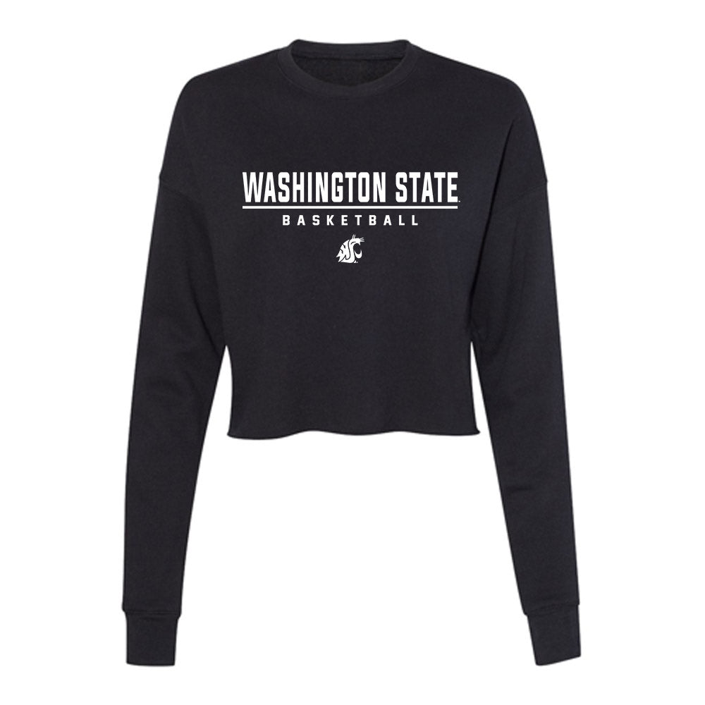 WSU - NCAA Men's Basketball : Lejuan Watts - Women's Cropped Crew Fleece-0