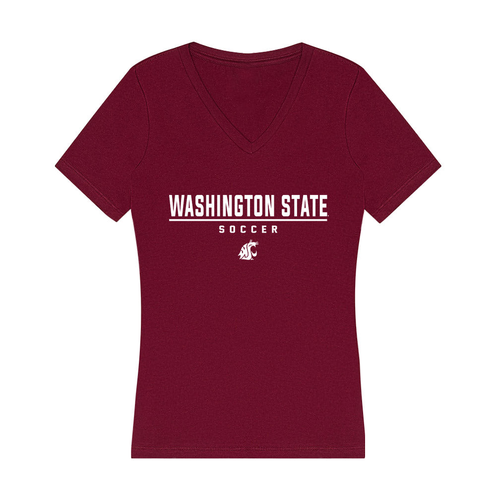 WSU - NCAA Women's Soccer : Nadia Cooper - Women's V-Neck T-Shirt-0