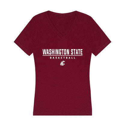 WSU - NCAA Women's Basketball : Malia Ruud - Women's V-Neck T-Shirt-0