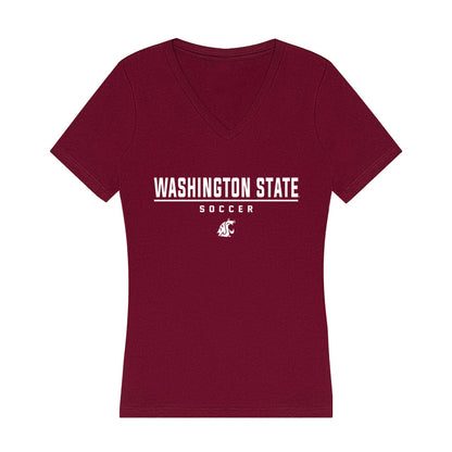 WSU - NCAA Women's Soccer : KEARA FITZGERALD - Women's V-Neck T-Shirt-0