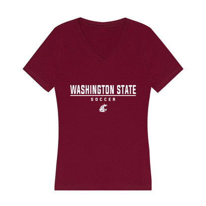 WSU - NCAA Women's Soccer : Jamuna Williams - Women's V-Neck T-Shirt-0