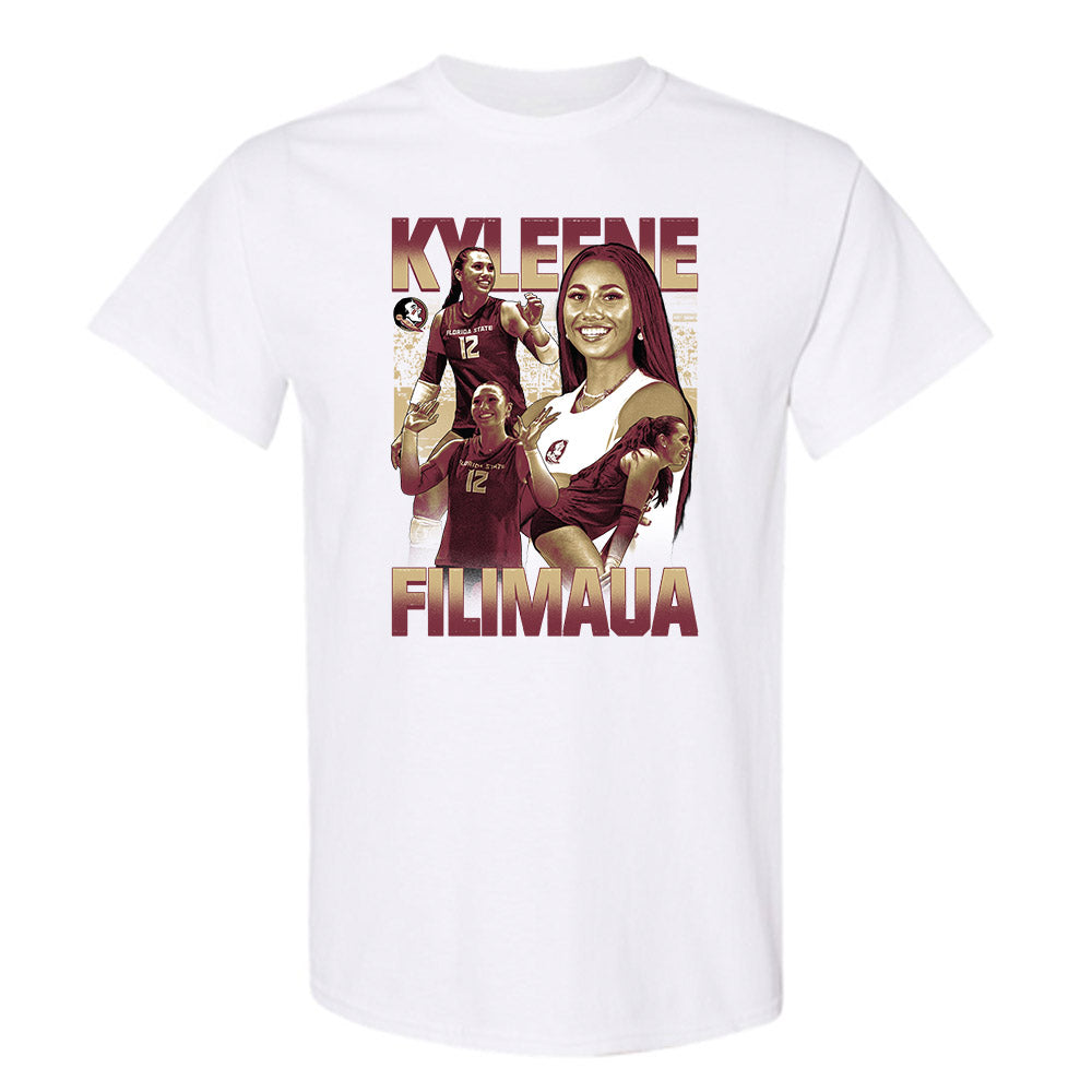 FSU - NCAA Women's Volleyball : Kyleene Filimaua - Player Collage T-Shirt