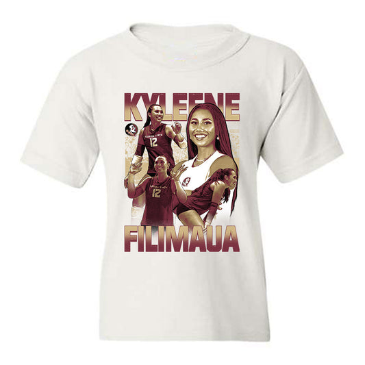 FSU - NCAA Women's Volleyball : Kyleene Filimaua - Player Collage Youth T-Shirt