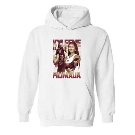 FSU - NCAA Women's Volleyball : Kyleene Filimaua - Player Collage Hooded Sweatshirt