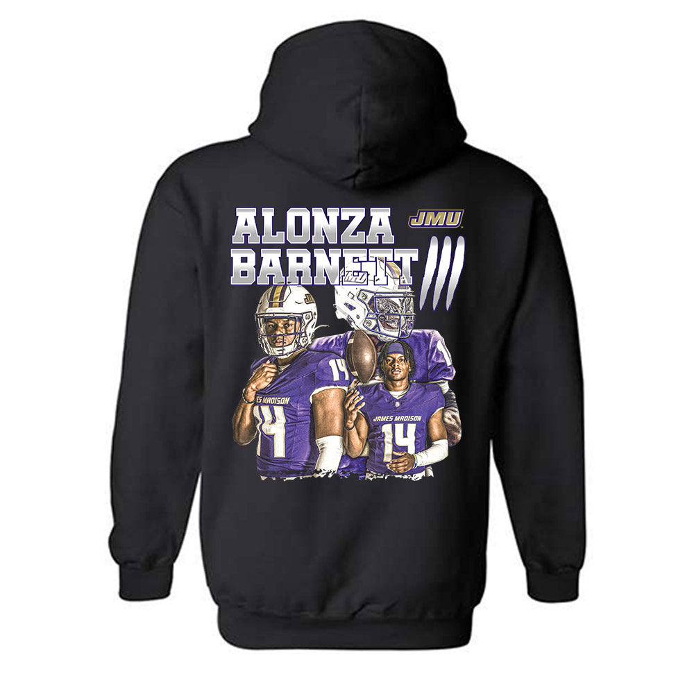 JMU - NCAA Football : Alonza Barnett III - Player Collage Hooded Sweatshirt