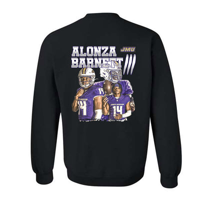 JMU - NCAA Football : Alonza Barnett III - Player Collage Crewneck Sweatshirt