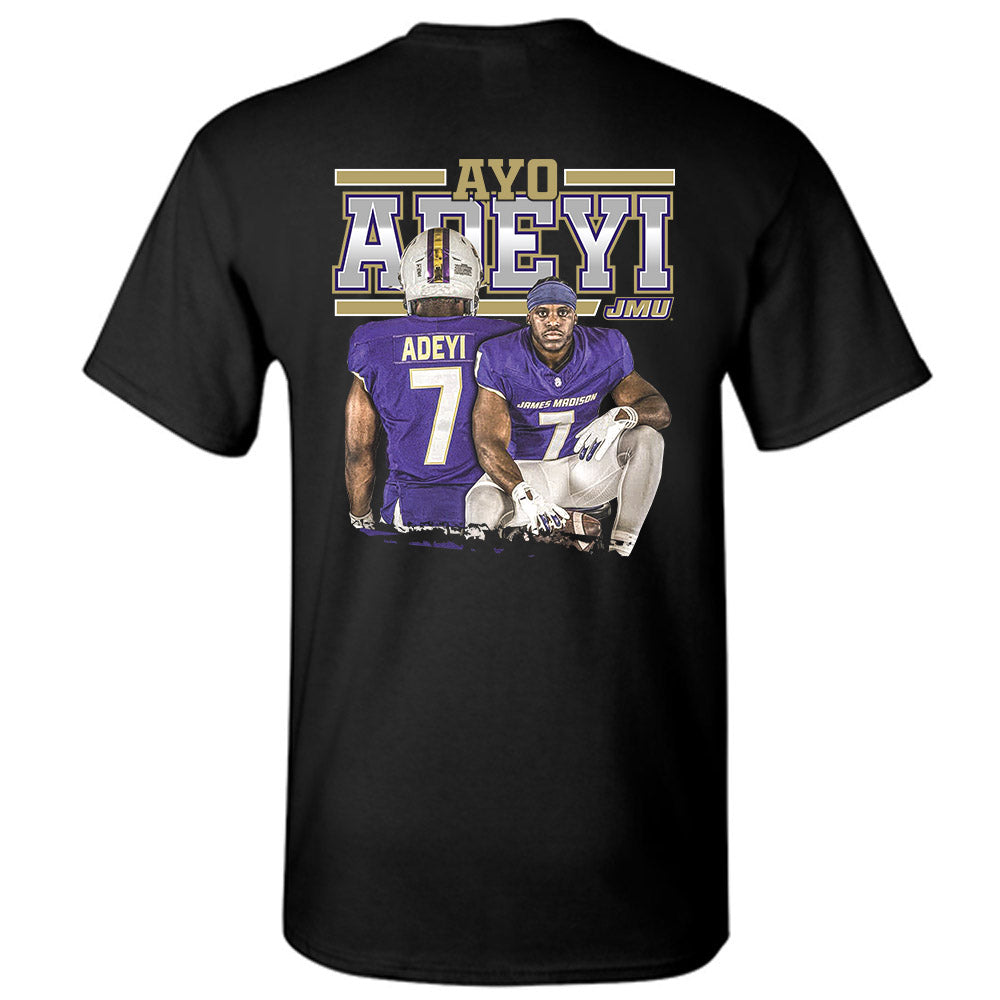 JMU - NCAA Football : Ayo Adeyi - Player Collage T-Shirt