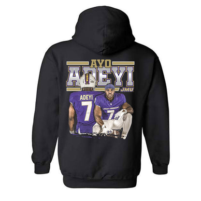 JMU - NCAA Football : Ayo Adeyi - Player Collage Hooded Sweatshirt