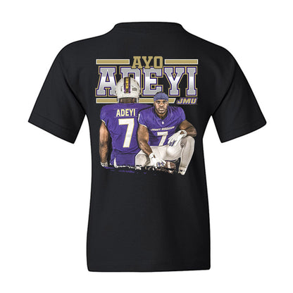 JMU - NCAA Football : Ayo Adeyi - Player Collage Youth T-Shirt