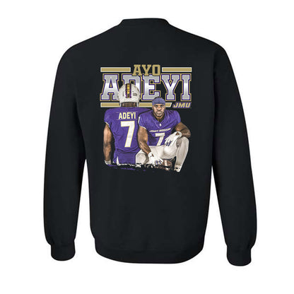 JMU - NCAA Football : Ayo Adeyi - Player Collage Crewneck Sweatshirt