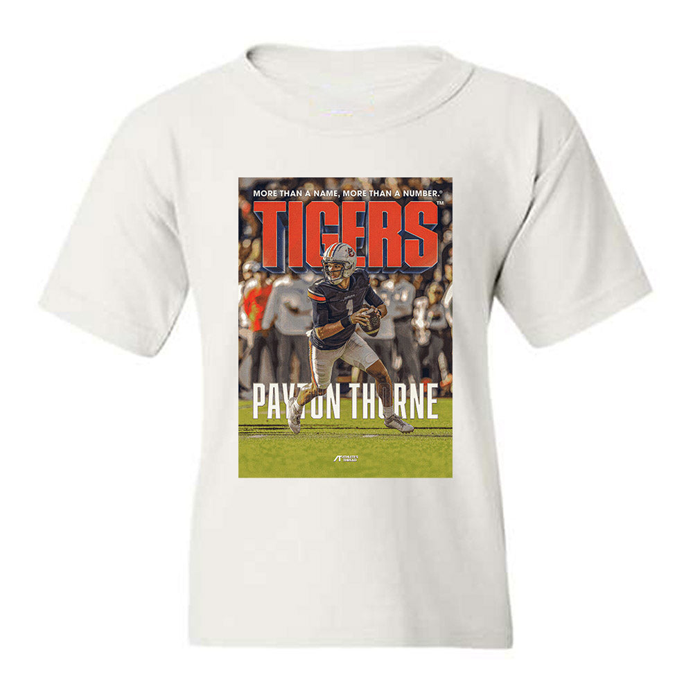 Auburn - NCAA Football : Payton Thorne - SLAM Player Illustration Youth T-Shirt-0