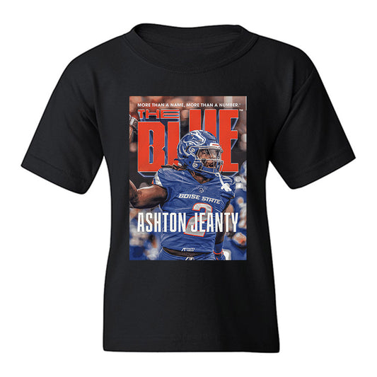 Boise State - NCAA Football : Ashton Jeanty - SLAM Player Illustration Youth T-Shirt-0