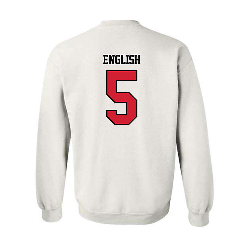 WSSU - NCAA Men's Basketball : Ethan English - Crewneck Sweatshirt-1