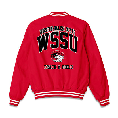 WSSU - NCAA Women's Track & Field : Olivia Cosby - Bomber Jacket-1