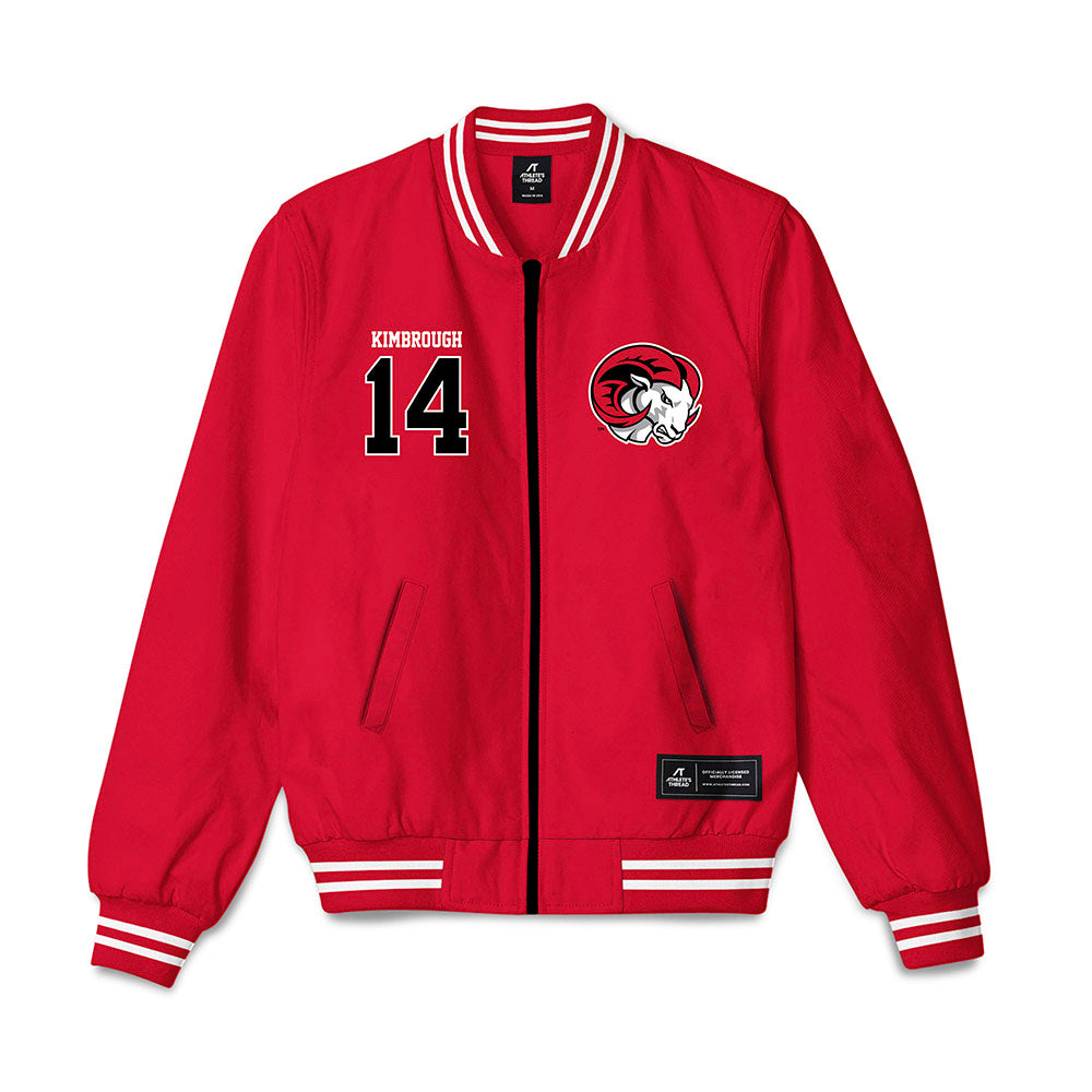 WSSU - NCAA Football : Isaiah Kimbrough - Bomber Jacket-0