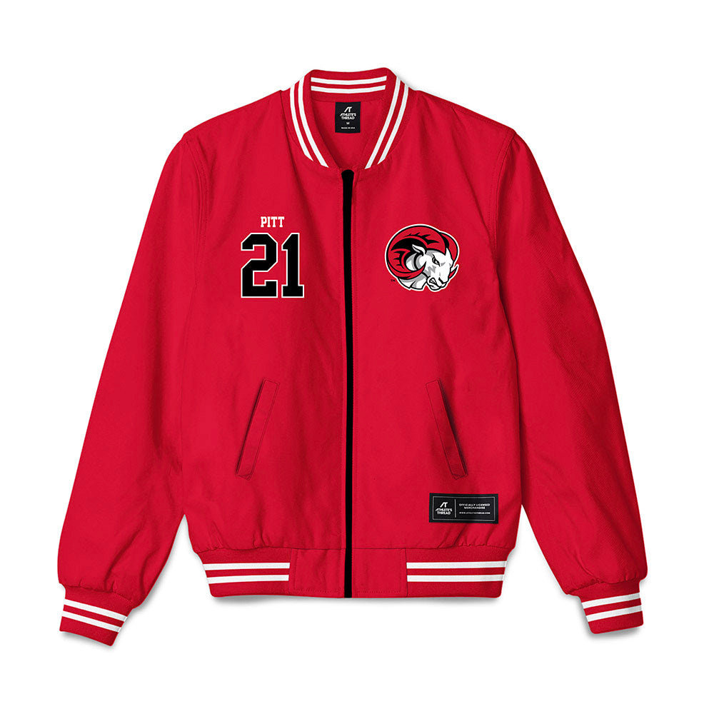 WSSU - NCAA Women's Volleyball : Jewel Pitt - Bomber Jacket-0