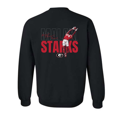 Georgia - NCAA Football : Malaki Starks - Crewneck Sweatshirt-1