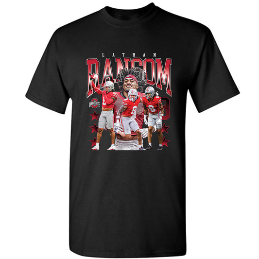 Ohio State - NCAA Football : Lathan Ransom - Player Collage T-Shirt