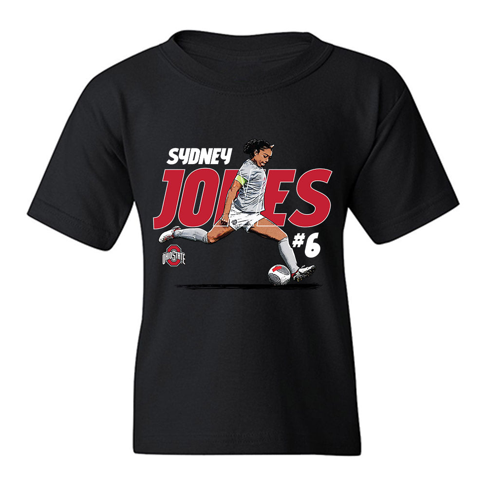 Ohio State - NCAA Women's Soccer : Sydney Jones - Individual Caricature Youth T-Shirt-0