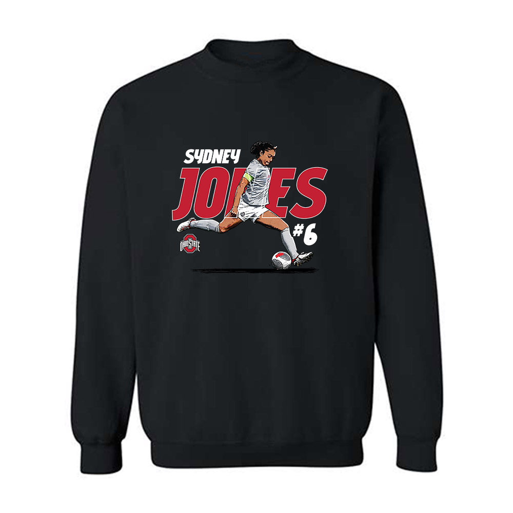 Ohio State - NCAA Women's Soccer : Sydney Jones - Individual Caricature Crewneck Sweatshirt-0