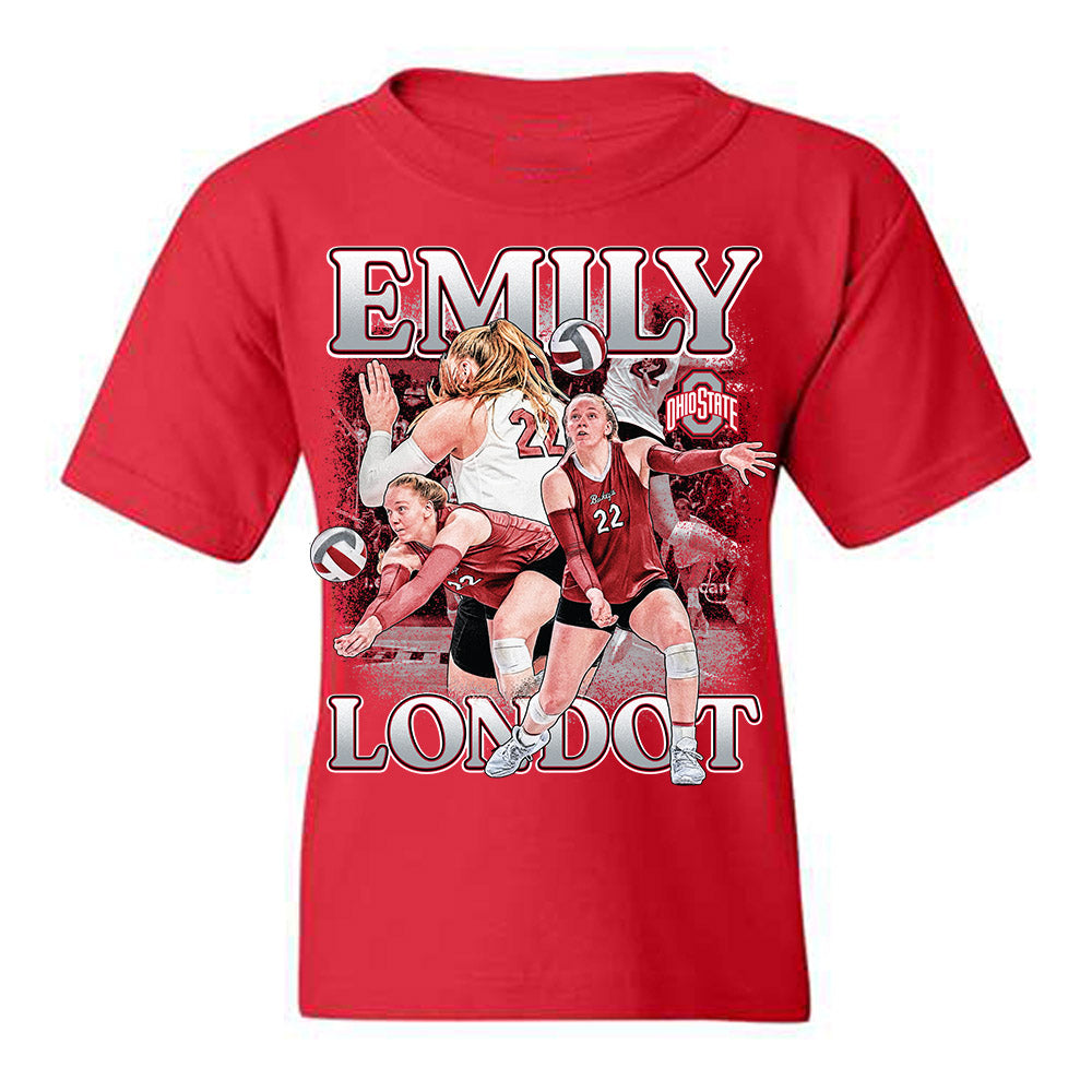 Ohio State - NCAA Women's Volleyball : Emily Londot - Player Collage Youth T-Shirt-0